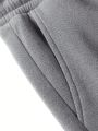 Men Half Zip Drop Shoulder Sweatshirt & Sweatpants