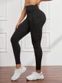 Wide Waistband Phone Pocket Sports Leggings