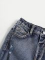 SHEIN Little Boys' Distressed Jeans