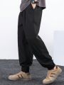 Loose-Fit Men's Drawstring Waist Slant Pocket Pants