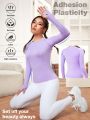SHEIN Daily&Casual Drop Shoulder Athletic T-shirt