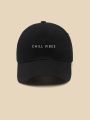 Letter Graphic Baseball Cap Casual