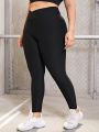 Yoga Basic Plus V Cut Waistband Sports Leggings