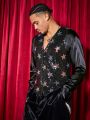 Manfinity AFTRDRK Men's Glittering Star Jacquard Casual Vest