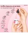 Morovan 5 in 1 Builder Gel for Nails - 6 Colors Builder Gel UV Hard Gel Builder Nail Gel Kit Extension Nails Gel Kit Manicure Tools Nail Art Design