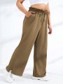 Women'S Plus Size Drawstring Waist Sports Pants