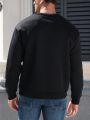 Men's Casual Round Neck Printed Sweatshirt