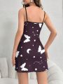 Butterfly Print Cami Sleep Dress