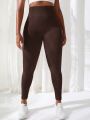 Plus Size Seamless Striped Atheltic Pants