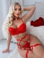 Classic Sexy Ladies' Sexy Lace Lingerie Set (Valentine'S Day Theme)