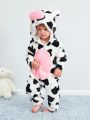 Baby Boy Cow Flannel Jumpsuit