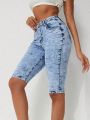 Women's Slim Fit Denim Shorts