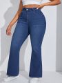 Plus Size Ladies' Cat Whisker Flare Jeans