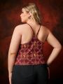 Game of Thrones X SHEIN Plus Size Allover Print Camisole Top