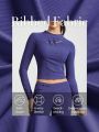 GLOWMODE Soft Ribbed New Year Incoming Pankou Knotted Longsleeve Sports Tee Light Support