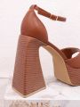 Women'S Fashionable High Heel Wedge Sandals