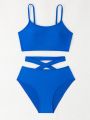 Teen Girl Criss Cross Bikini Swimsuit