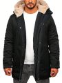 Men's Long Sleeve Hooded Padded Coat