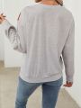 Ladies' Character Printed Slouchy Sweatshirt