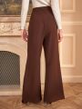 Anewsta Women's High-Waisted Suit Trousers