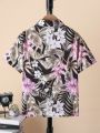 Boys Tropical Print Shirt Without Tee