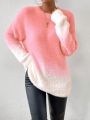 SHEIN Essnce Ombre Drop Shoulder Sweater