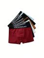 Tween Boy 6pcs Letter Graphic Tape Waistband Boxer Brief