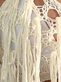 SHEIN Swim BohoFeel Tassel Detail Crochet Halter Neck Cover Up Top (bra Not Included)