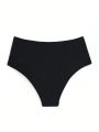 Sash Detail Solid Swimsuit Bottom