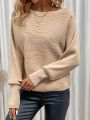Women'S Batwing Sleeve Pullover Sweater