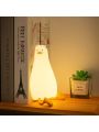 1 pc Lying Flat Duck Pat Light, Atmosphere Light, Bedroom Bedside Sleep Night Light, Cute Night Light, Silicone Dimmable Timing Bedside Lamp, For Children's Bedroom Decoration