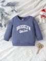 Baby Boys' Long Sleeve Letter Printed Sweatshirt