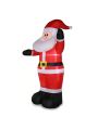 8ft with 4 String Lights Inflatable Garden Santa Claus Decoration