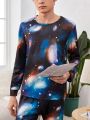 Teen Boys' Starry Sky Universe Pattern Homewear Set