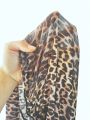 SHEIN Swim Vcay Leopard Print Kimono Style Cover Up