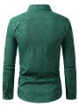 Manfinity Men's Jacquard Long Sleeve Shirt