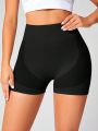 Wide Waistband Sports Shorts