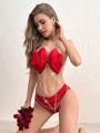 Women's Sexy Bowknot Halterneck Bodysuit