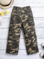 Toddler Girls' Camouflage Straight Leg Utility Jeans