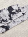 SHEIN Kids EVRYDAY Tween Girls Tie Dye Combination Of Casual Leggings And Long Pants 3pcs/Set