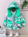 Little Boys' Casual Simple Camo Padded Coat For Outdoor Activities