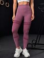 Women's Plain Seamless Sports Leggings