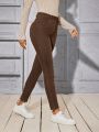 Coffee Color Skinny Elasticity Jeans