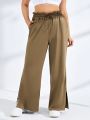 Women'S Plus Size Drawstring Waist Sports Pants