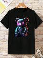 Tween Boys Bear Print T-Shirt