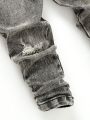 Toddler Boys' Basic Casual Elastic Skinny Jeans With Elastic Waistband