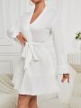 Bell Sleeve Belted Homewear Robe