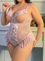 Plus Size Women's Sexy Lace Lingerie For Wedding Season