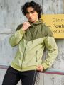 Daily&Casual Men'S Patchwork Hooded Sports Jacket