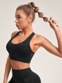 Mesh Patchwork Sports Bra